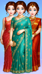 اسکرین شات 7 بازی Indian Bridal Saree Salon Game