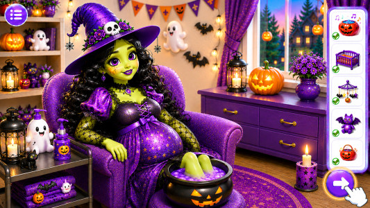اسکرین شات 4 بازی Halloween Mom Story Game