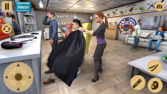 اسکرین شات 3 بازی Barber Shop 3d Hair Cut Games