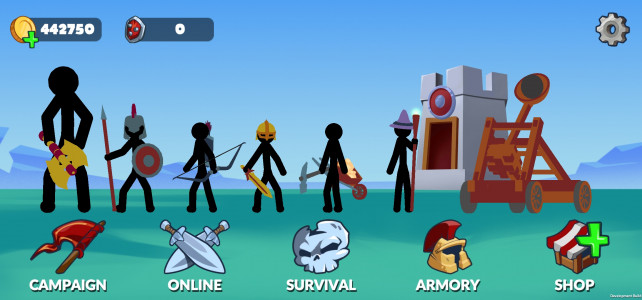 اسکرین شات 1 بازی Stickman Battle Empires War