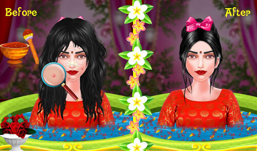 اسکرین شات 2 بازی Royal Indian Wedding Girl Beauty Makeover Game