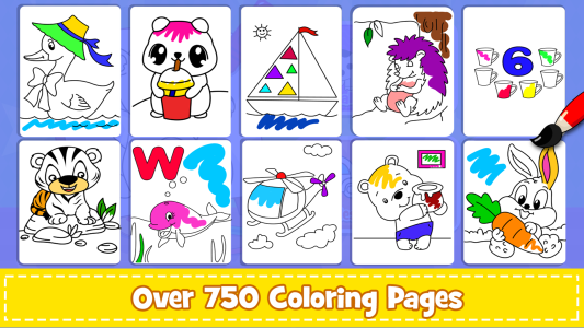 اسکرین شات 1 بازی Coloring Games & Coloring Kids