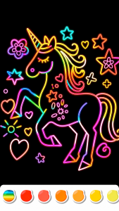اسکرین شات 3 بازی Unicorn Coloring Girl Games