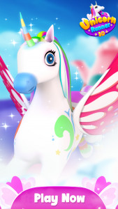 اسکرین شات 2 بازی Unicorn Runner 3D - Super Magical Runner Adventure