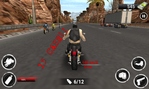 اسکرین شات 5 بازی Highway Bike Attack Race Game