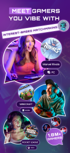 اسکرین شات 1 برنامه GameTree: LFG & Gamer Friends