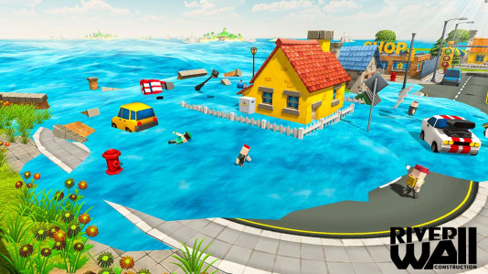 اسکرین شات 5 بازی River Border Wall Construction