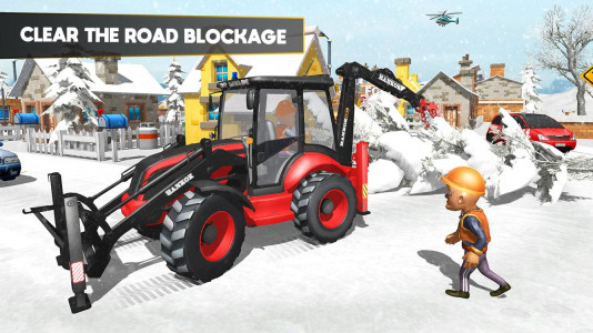 اسکرین شات 3 بازی 3D tractor Excavator Snow Plow