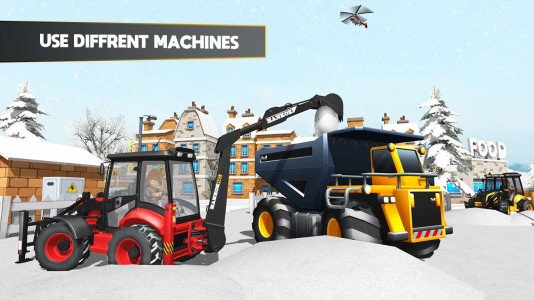 اسکرین شات 2 بازی 3D tractor Excavator Snow Plow