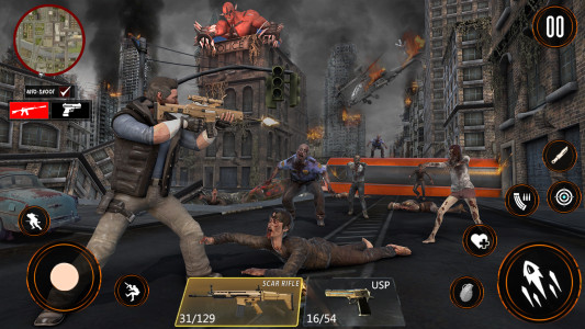 اسکرین شات 2 بازی Zombie War 3D: Zombie Games