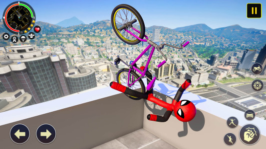اسکرین شات 2 بازی Merge Rope Hero : Vice Town