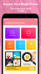 اسکرین شات 1 برنامه Garden Dual Photo Frames