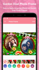 اسکرین شات 3 برنامه Garden Dual Photo Frames