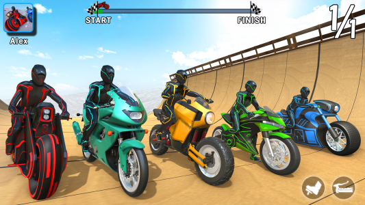 اسکرین شات 2 برنامه GT Bike Racing Real Bike Game