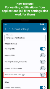 اسکرین شات 8 برنامه SMS forwarder