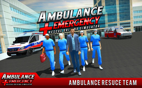 اسکرین شات 4 برنامه 911 Ambulance City Rescue Game
