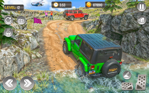 اسکرین شات 1 برنامه 4X4 Offraod Jeep Driving Games