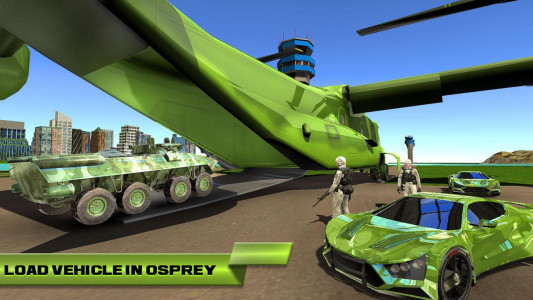 اسکرین شات 1 برنامه Army Tank Transport Truck Game