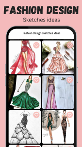 اسکرین شات 3 برنامه Fashion Design: Sketch Ideas