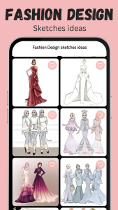 اسکرین شات 5 برنامه Fashion Design: Sketch Ideas