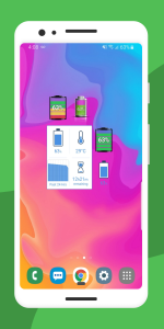 اسکرین شات 2 برنامه Battery Widget % Level Plus