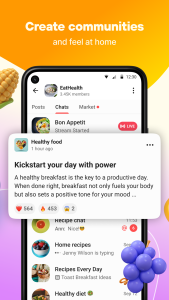 اسکرین شات 4 برنامه Online chat, calls - Gem Space