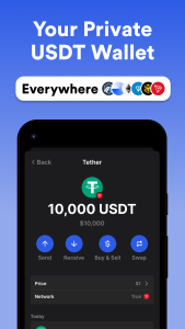 اسکرین شات 1 برنامه Gem Wallet: Bitcoin, USDT, BNB