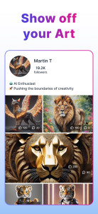 اسکرین شات 8 برنامه Gencraft - AI Art Generator