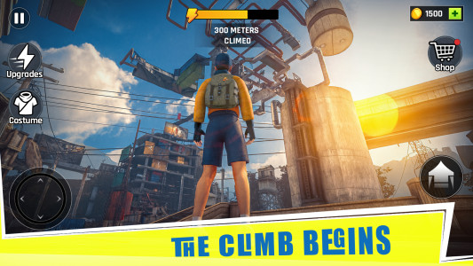 اسکرین شات 1 بازی Going Up Rooftop - Parkour 3D
