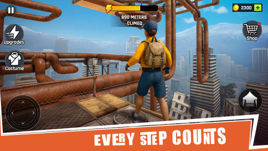 اسکرین شات 2 بازی Going Up Rooftop - Parkour 3D