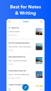 اسکرین شات 1 برنامه UpNote - notes, diary, journal