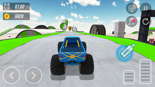 اسکرین شات 6 برنامه Superhero Car: Mega Ramp Games
