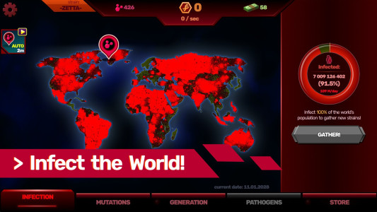 اسکرین شات 6 بازی Patient Zero: Virus Simulator
