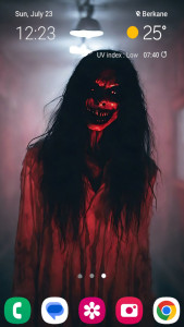 اسکرین شات 2 برنامه Scary Wallpaper (Offline)