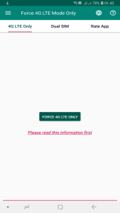 اسکرین شات 2 برنامه Force 4G LTE Mode Only