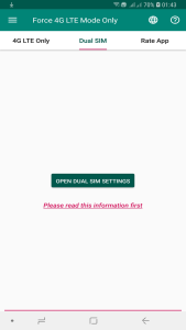 اسکرین شات 3 برنامه Force 4G LTE Mode Only