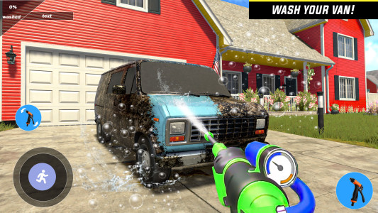 اسکرین شات 5 بازی Power Gun House Washing Game
