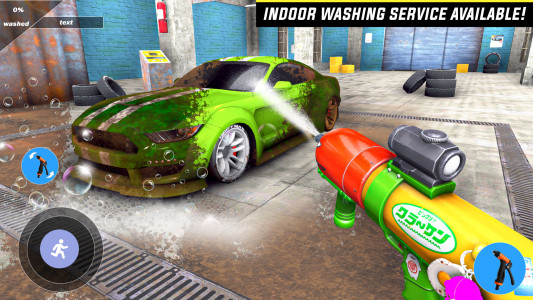 اسکرین شات 4 بازی Power Gun House Washing Game
