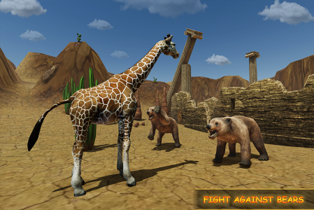 اسکرین شات 3 بازی Giraffe Family Life Jungle Sim