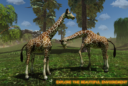 اسکرین شات 2 بازی Giraffe Family Life Jungle Sim