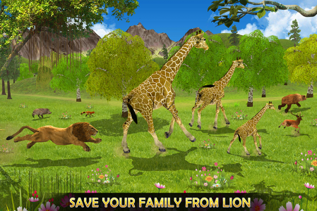 اسکرین شات 5 بازی Giraffe Family Life Jungle Sim