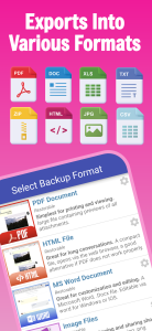 اسکرین شات 3 برنامه SMS Backup, Print & Restore
