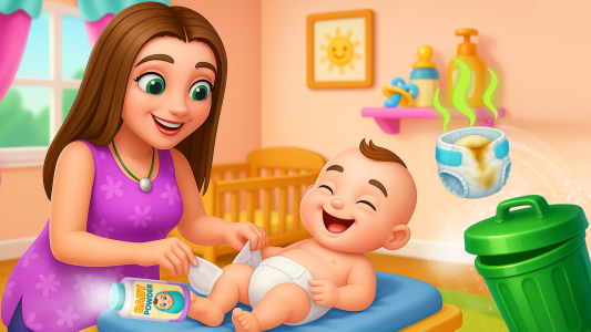 اسکرین شات 5 بازی Mummy baby care game