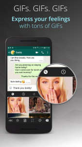 اسکرین شات 5 برنامه Ginger Keyboard - Emoji, GIFs