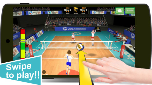 اسکرین شات 2 بازی Volleyball Champions 3D - Onli