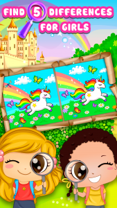 اسکرین شات 1 بازی Spot 5 Differences Girls Games