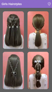 اسکرین شات 1 برنامه Girls Hairstyles Step By Step