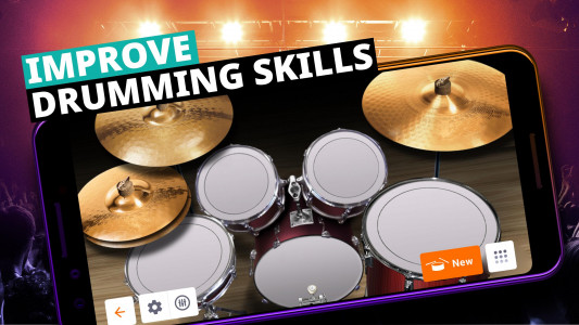 اسکرین شات 3 بازی Drum Kit Music Games Simulator