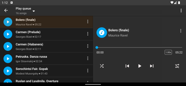 اسکرین شات 5 برنامه Simple Music Player