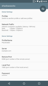 اسکرین شات 1 برنامه Shadowsocks